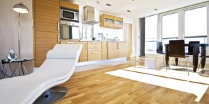 Exclusive floors dřevěná podlaha Manhattan pro moderní i klasické interiéry. Podlaha má povrch ošetřený skvrnám a vod…