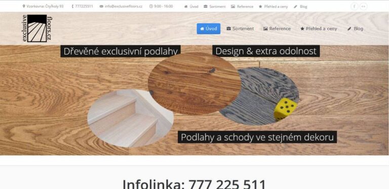 Dnes jsme spustili nový web na exclusivní dřevěné podlahy se zvýšenou odolností…. www.exclusivefloors.cz – realizace…
